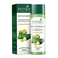 Veido tonikas visų tipų odai Bio Cucumber Biotique, 120ml цена и информация | Средства для очищения лица | pigu.lt