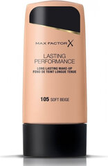 Max Factor Lasting Performance Make-Up - Long lasting make-up 35 мл 105 Soft Beige #d49e7f цена и информация | Пудры, базы под макияж | pigu.lt