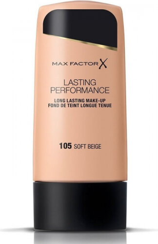 Makriažo pagrindas Max Factor Lasting Performance, 105 Soft Beige, 35 ml kaina ir informacija | Makiažo pagrindai, pudros | pigu.lt