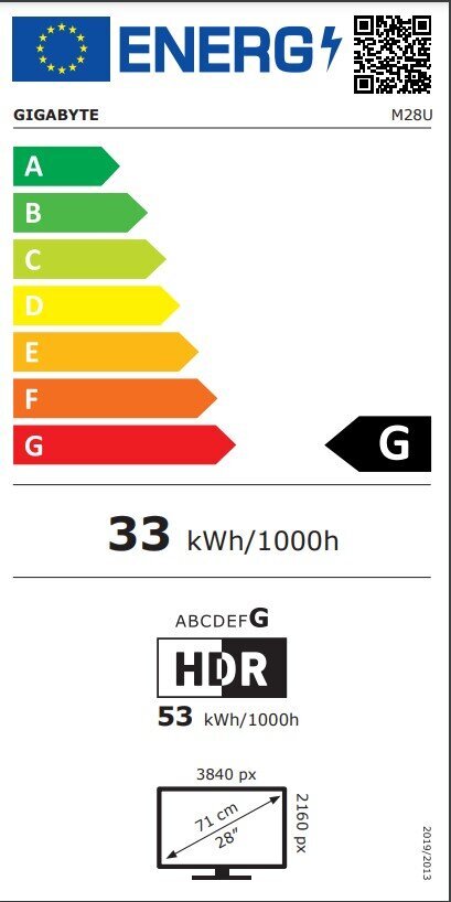 Gigabyte M28U kaina ir informacija | Monitoriai | pigu.lt