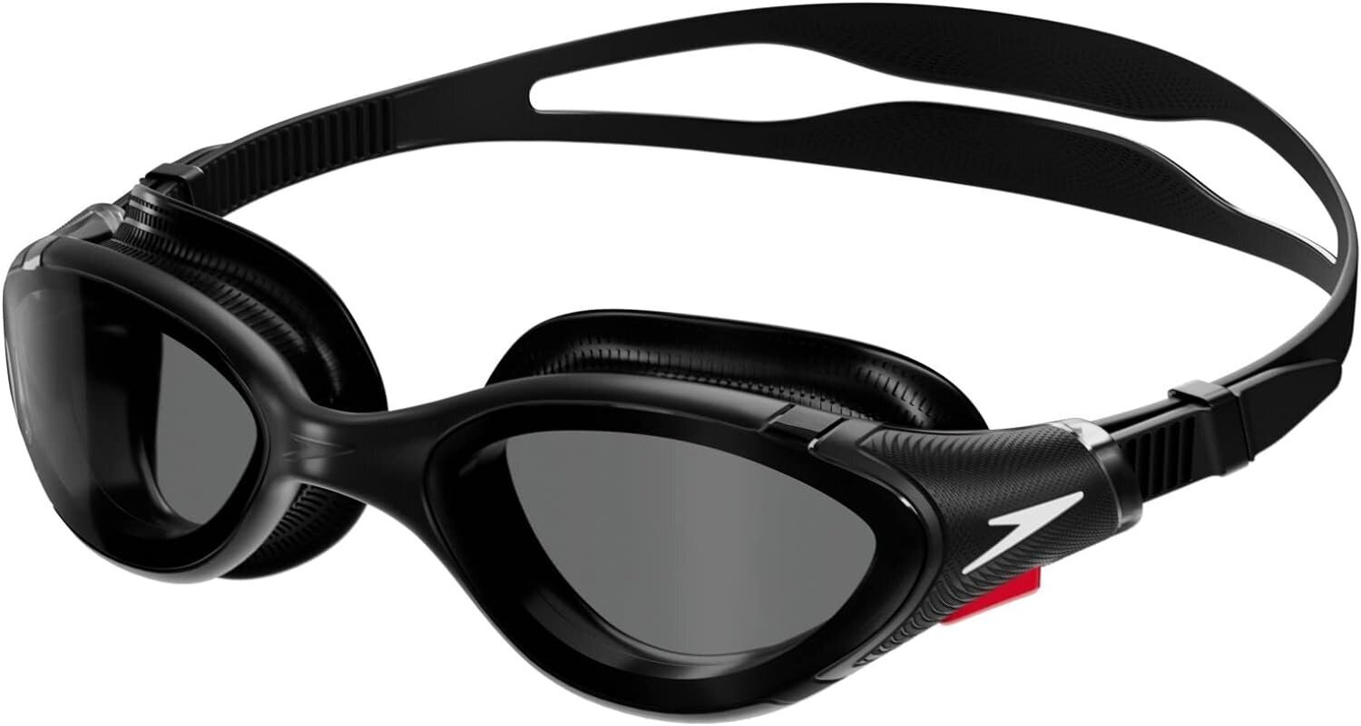 Plaukimo akiniai suaugusiems Speedo Unisex Adult Biofuse 2.0, juodi kaina ir informacija | Plaukimo akiniai | pigu.lt