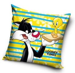 Vaikiškas dekoratyvinės pagalvėlės užvalkalas Looney Tunes kaina ir informacija | Dekoratyvinės pagalvėlės ir užvalkalai | pigu.lt