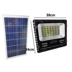 LED lauko prožektorius su saulės baterija, 300W цена и информация | Уличные светильники | pigu.lt