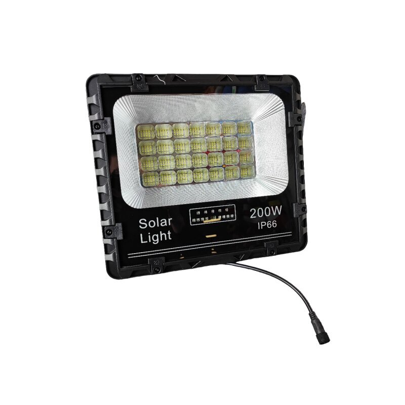LED lauko prožektorius su saulės baterija, 200W kaina ir informacija | Lauko šviestuvai | pigu.lt