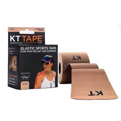 KT TAPE Original® kineziologinis teipas, sukarpytas, kūno spalvos, medvilninis kaina ir informacija | Įtvarai | pigu.lt