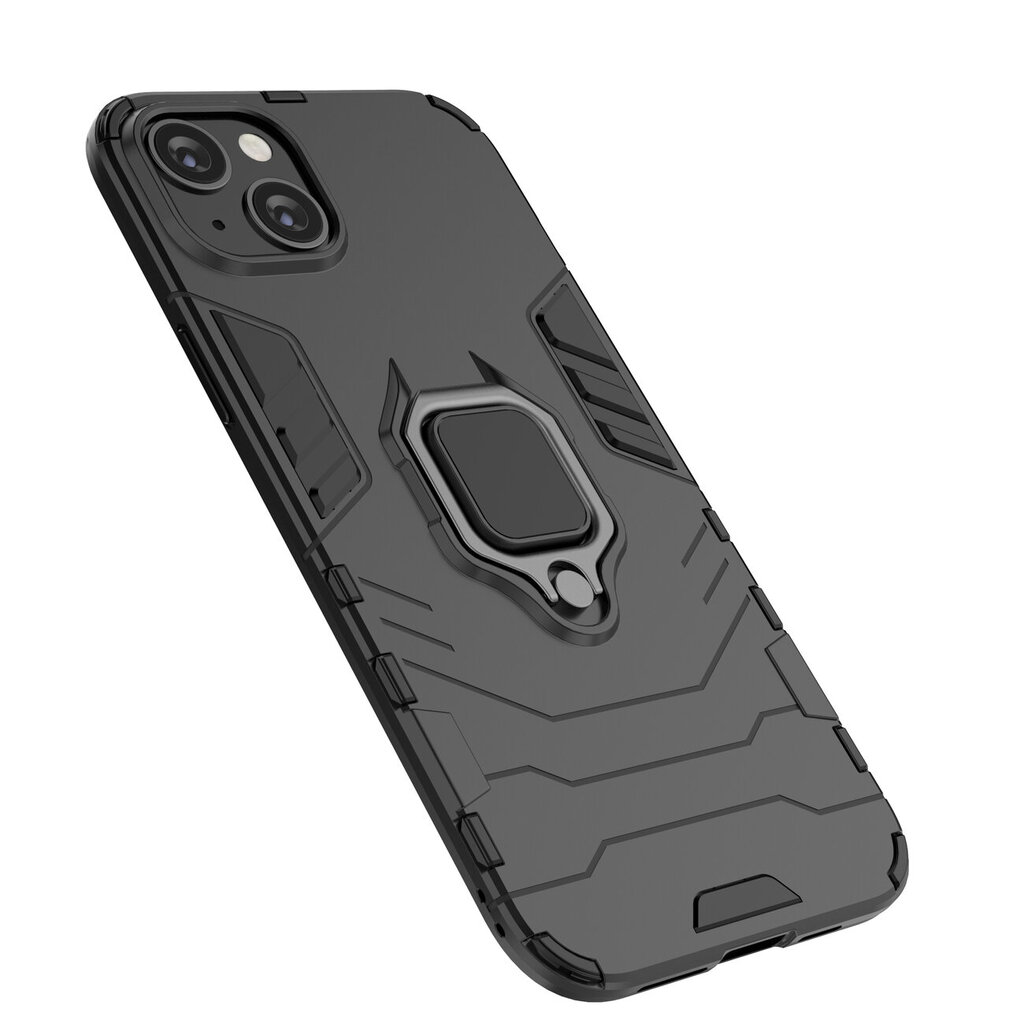 Ring Armor skirtas iPhone 14 Plus, juodas kaina ir informacija | Telefono dėklai | pigu.lt