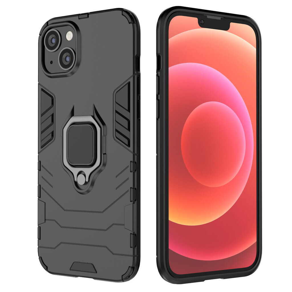 Ring Armor skirtas iPhone 14 Plus, juodas kaina ir informacija | Telefono dėklai | pigu.lt