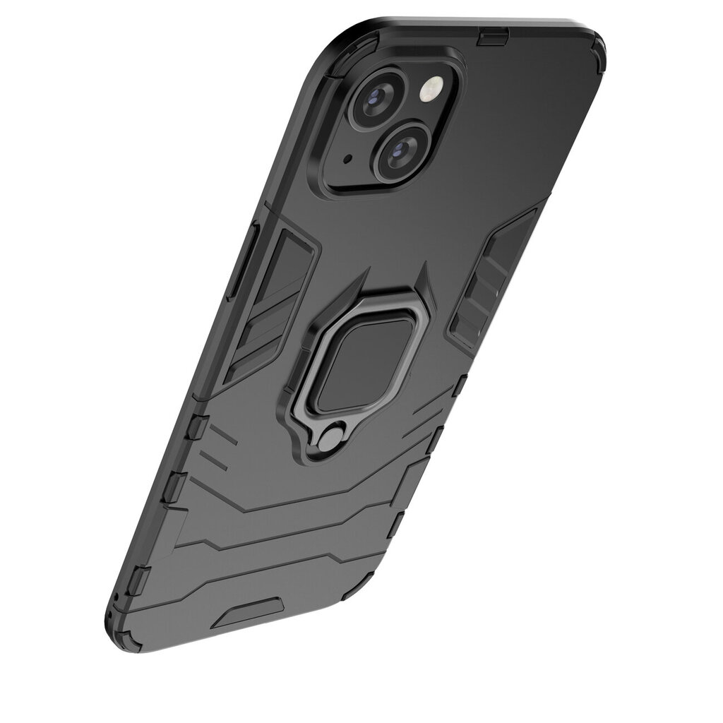 Ring Armor skirtas iPhone 14 Plus, juodas kaina ir informacija | Telefono dėklai | pigu.lt