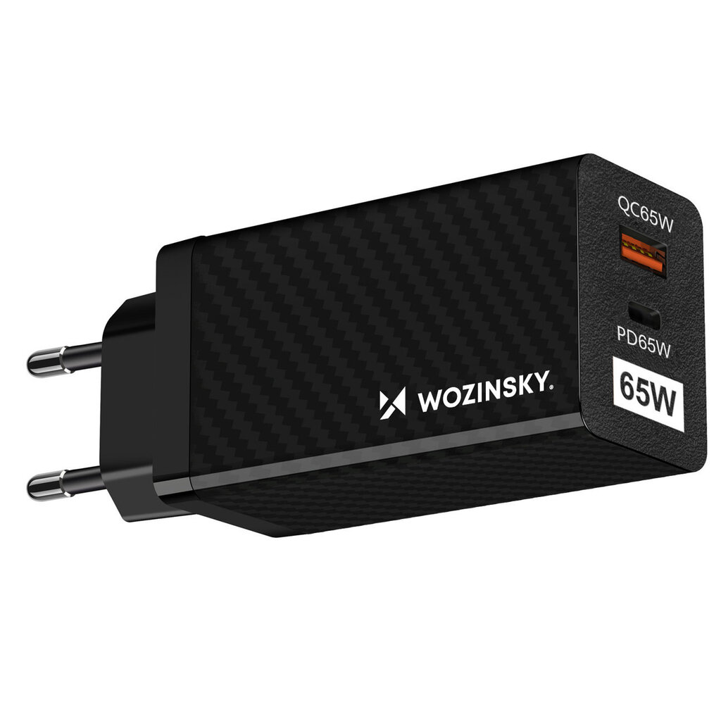 Wozinsky 65W GaN, QC 3.0 PD (WWCG01) цена и информация | Krovikliai telefonams | pigu.lt