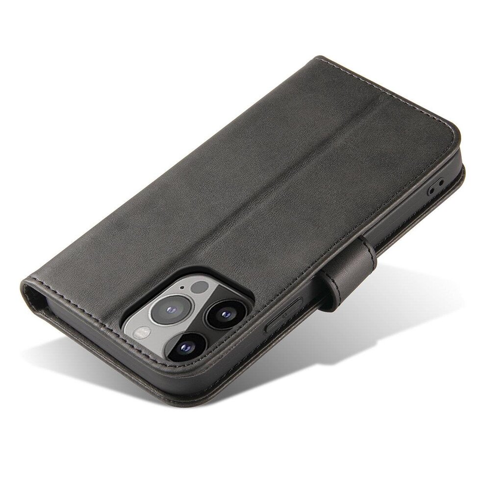Magnet Case case for Honor X8 5G cover with flip wallet stand black kaina ir informacija | Telefono dėklai | pigu.lt