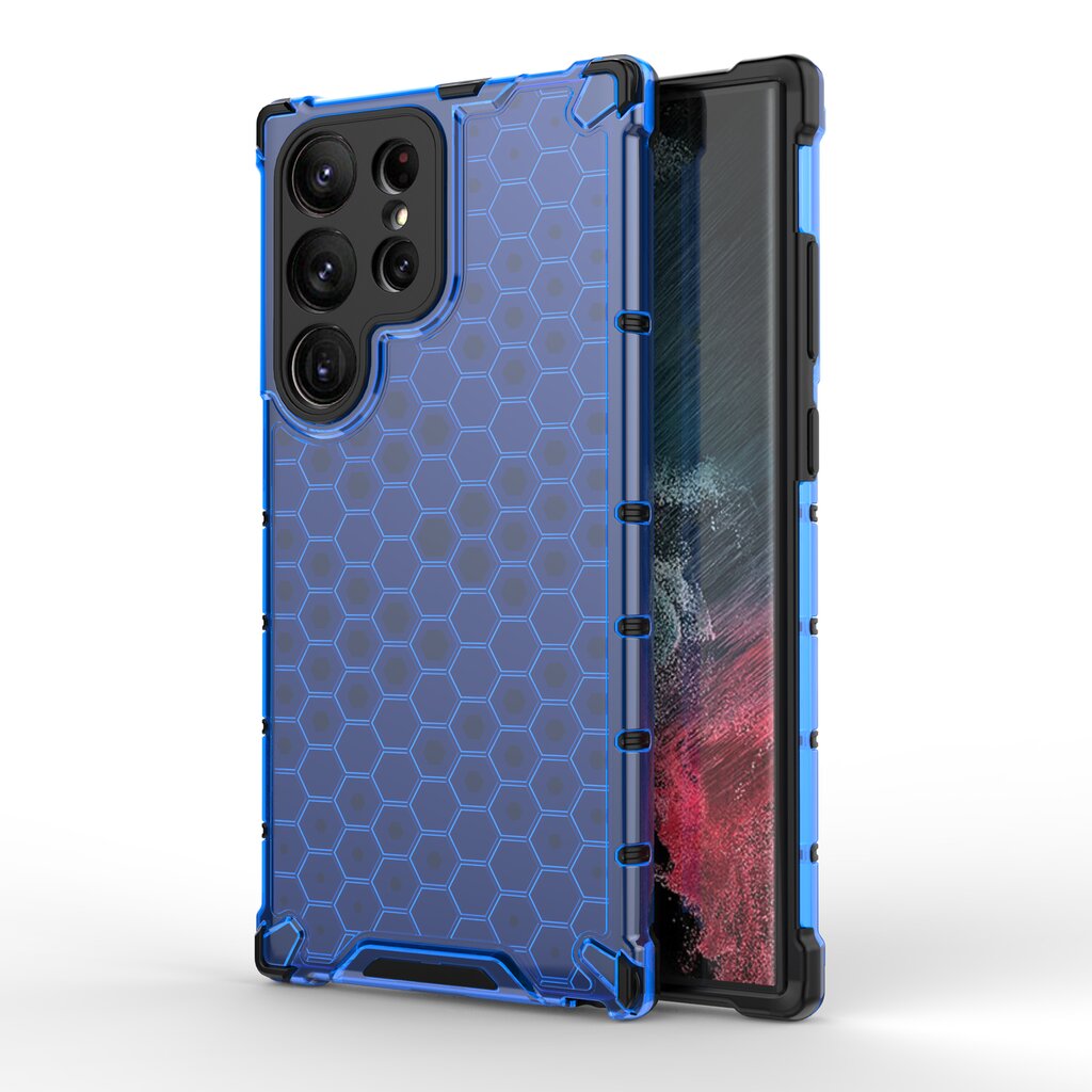 Чехол Honeycomb Case для Xiaomi Redmi Note 12, синий цена | pigu.lt