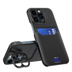 Leather Stand предназначен для iPhone 14 Pro, черный цена и информация | Чехлы для телефонов | pigu.lt