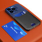 Leather Stand skirtas iPhone 14 Pro Max, mėlyna kaina ir informacija | Telefono dėklai | pigu.lt