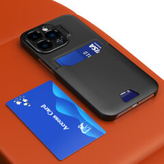 Leather Stand предназначен для iPhone 14 Pro Max, черный цвет цена и информация | Чехлы для телефонов | pigu.lt