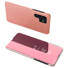 Clear View skirtas Samsung Galaxy S23 Ultra, rožinė kaina ir informacija | Telefono dėklai | pigu.lt