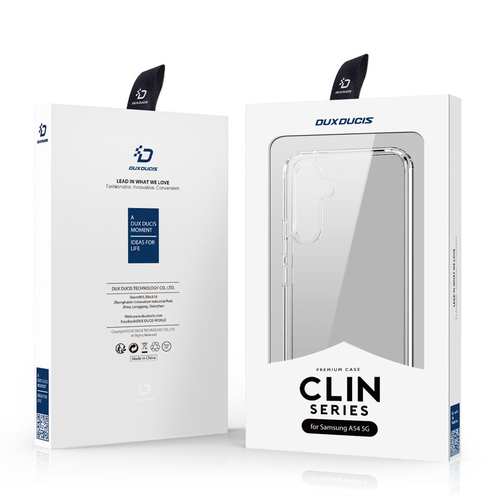 Dux Ducis Clin skirtas Samsung Galaxy A54 5G, skaidri kaina ir informacija | Telefono dėklai | pigu.lt