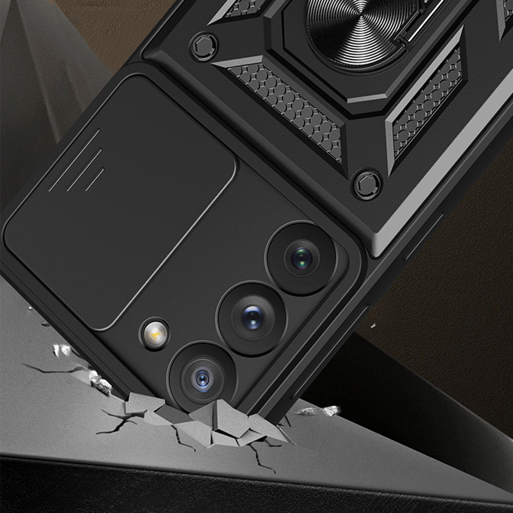 Hybrid Armor Camshield skirtas Samsung Galaxy A34 5G, juoda цена и информация | Telefono dėklai | pigu.lt