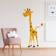Жираф наклейка на стену - Игривые Животные Стикеры - Декор для Комнаты Малыша и Детской Комнаты Животными - Милый жираф На стене - 140 x 80 см