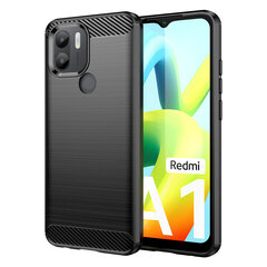 Carbon skirtas Xiaomi Redmi A1+, juoda kaina ir informacija | Telefono dėklai | pigu.lt