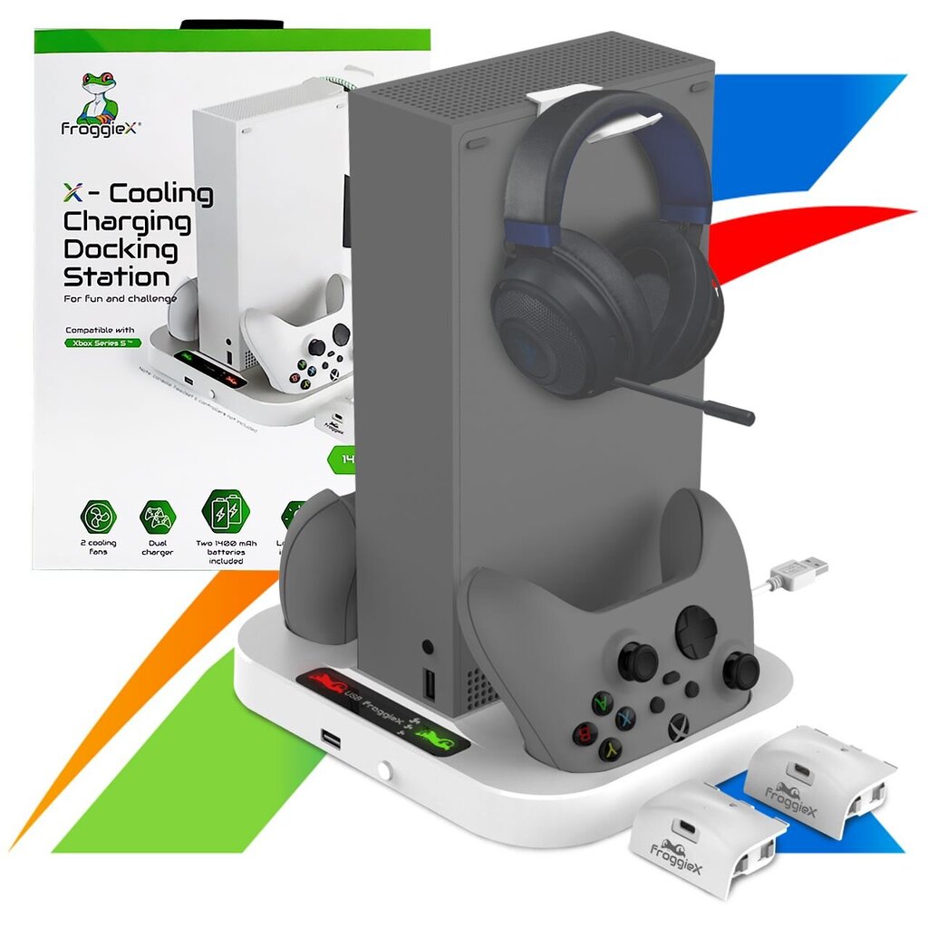 FroggieX 1400mAh Xbox Series S kaina ir informacija | Žaidimų pultai  | pigu.lt