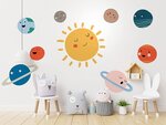 Настенная наклейка Wall4Stickers, Солнечная система