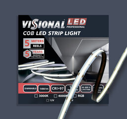 COB LED juosta 24V kaina ir informacija | LED juostos | pigu.lt
