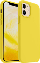 Силиконовый чехол Soundberry для Apple iPhone 12, yellow цена и информация | Чехлы для телефонов | pigu.lt