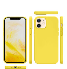 Силиконовый чехол Soundberry для Apple iPhone 12, yellow цена и информация | Чехлы для телефонов | pigu.lt