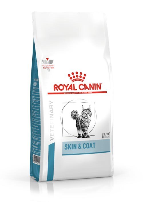 Royal Canin Veterinary Cat Derma Skin Coat katėms po sterilizacijos/kastracijos, 1,5 kg kaina ir informacija | Sausas maistas katėms | pigu.lt