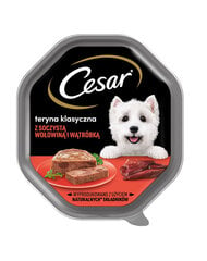 Cesar su jautiena ir kepenėlėmis, 14x150 g kaina ir informacija | Konservai šunims | pigu.lt