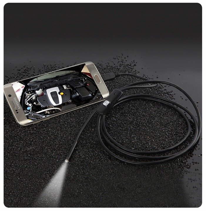 Kamera Endoskopinė apžiūros kamera Android USB 5,5 mm LED kaina | pigu.lt