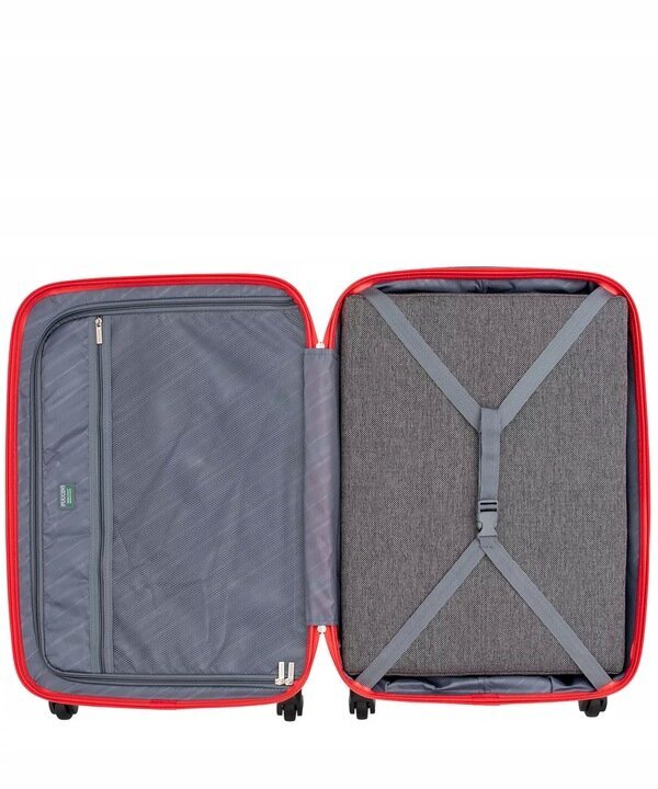 Mažas lagaminas, raudonas kaina ir informacija | Lagaminai, kelioniniai krepšiai | pigu.lt