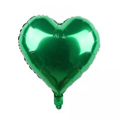 Folinės širdelės žalios, 5vnt 46cm kaina ir informacija | Balionai | pigu.lt