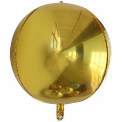 Apvalūs foliniai balionai, auksiniai, 5vnt, 48cm цена и информация | Шарики | pigu.lt