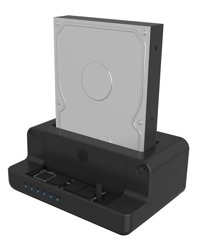 Adapteris Raidsonic Icy Box IB-2914MSCL-C31 M.2 NVMe SSD &2.5''/3.5'' SATA SSD/HDD цена и информация | Adapteriai, USB šakotuvai | pigu.lt