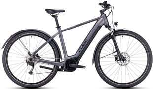 Elektrinis dviratis Cube Nuride Hybrid Performance 625 Allroad 2023, pilkas kaina ir informacija | Elektriniai dviračiai | pigu.lt