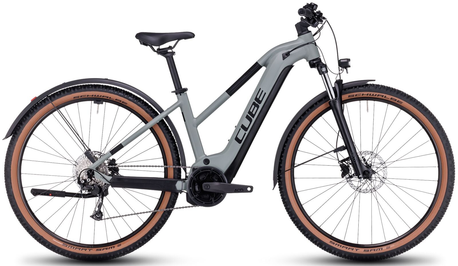 Elektrinis dviratis Cube Reaction Hybrid Performance 625 Allroad Trapeze 29 2023, šviesiai pilkas kaina ir informacija | Elektriniai dviračiai | pigu.lt