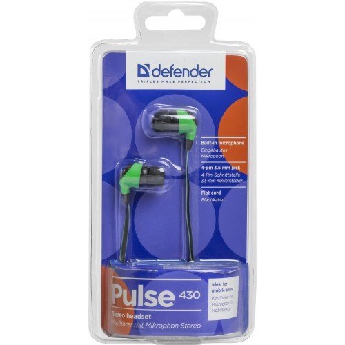 Defender Pulse-420 Black цена и информация | Ausinės | pigu.lt