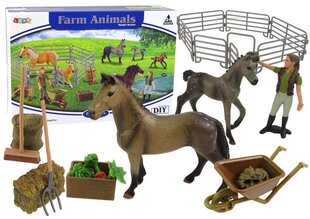 Набор фермерских фигурок для сборки коричневых лошадей цена и информация | Игрушки для мальчиков | pigu.lt