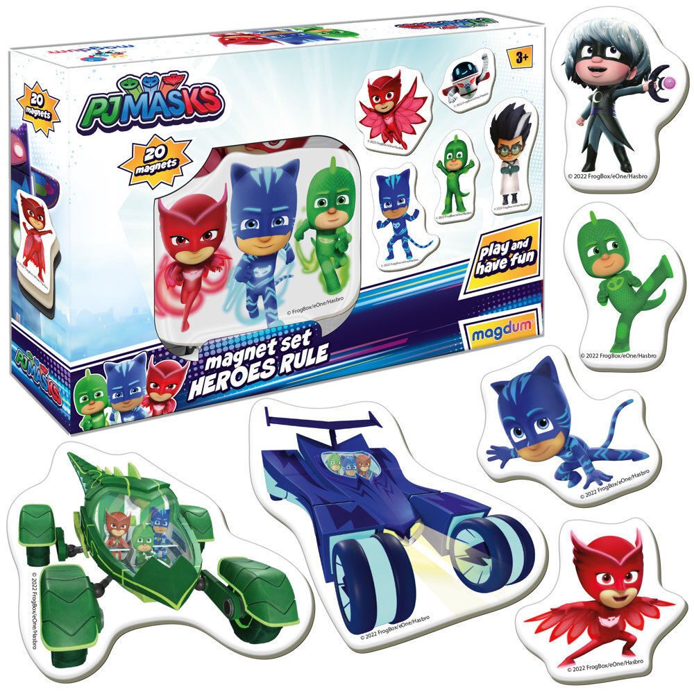 Magnetų rinkinys PJ Masks kaina ir informacija | Žaislai berniukams | pigu.lt