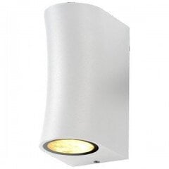 Светилиник настенный алюминий серебро IP44 2xGU10 цена и информация | Уличные светильники | pigu.lt