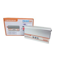 Įtampos keitiklis - inverteris 12V-220V, 1500W kaina ir informacija | Akumuliatorių krovikliai | pigu.lt