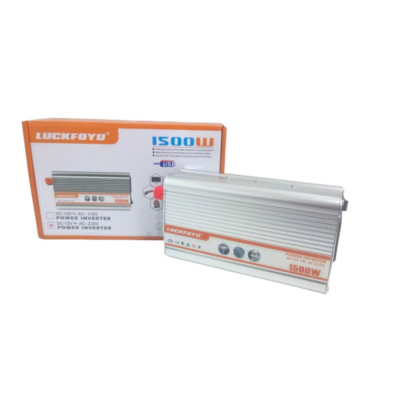 Įtampos keitiklis - inverteris 12V-220V, 1500W цена и информация | Akumuliatorių krovikliai | pigu.lt