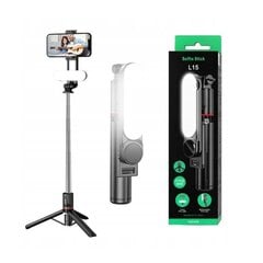 Selfie Stick L15 LED kaina ir informacija | Asmenukių lazdos (selfie sticks) | pigu.lt