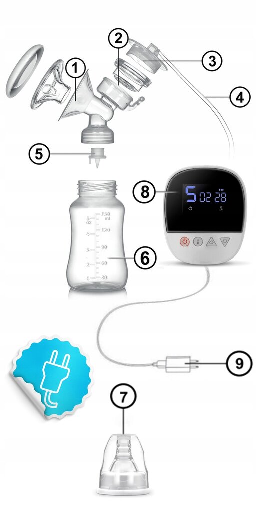 Elektrinis pientraukis Berdsen 5906, 300 ml цена и информация | Pientraukiai | pigu.lt