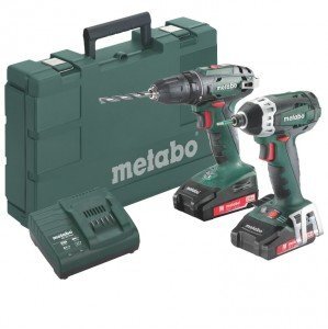 18V Combo rinkinys BS 18 + SSD 18 LT 2.0 Ah, Metabo kaina ir informacija | Suktuvai, gręžtuvai | pigu.lt