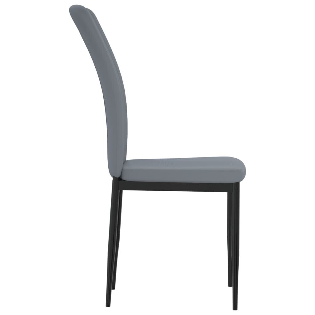 Valgomojo kėdės vidaXL, 4vnt., šviesiai pilkos цена и информация | Virtuvės ir valgomojo kėdės | pigu.lt