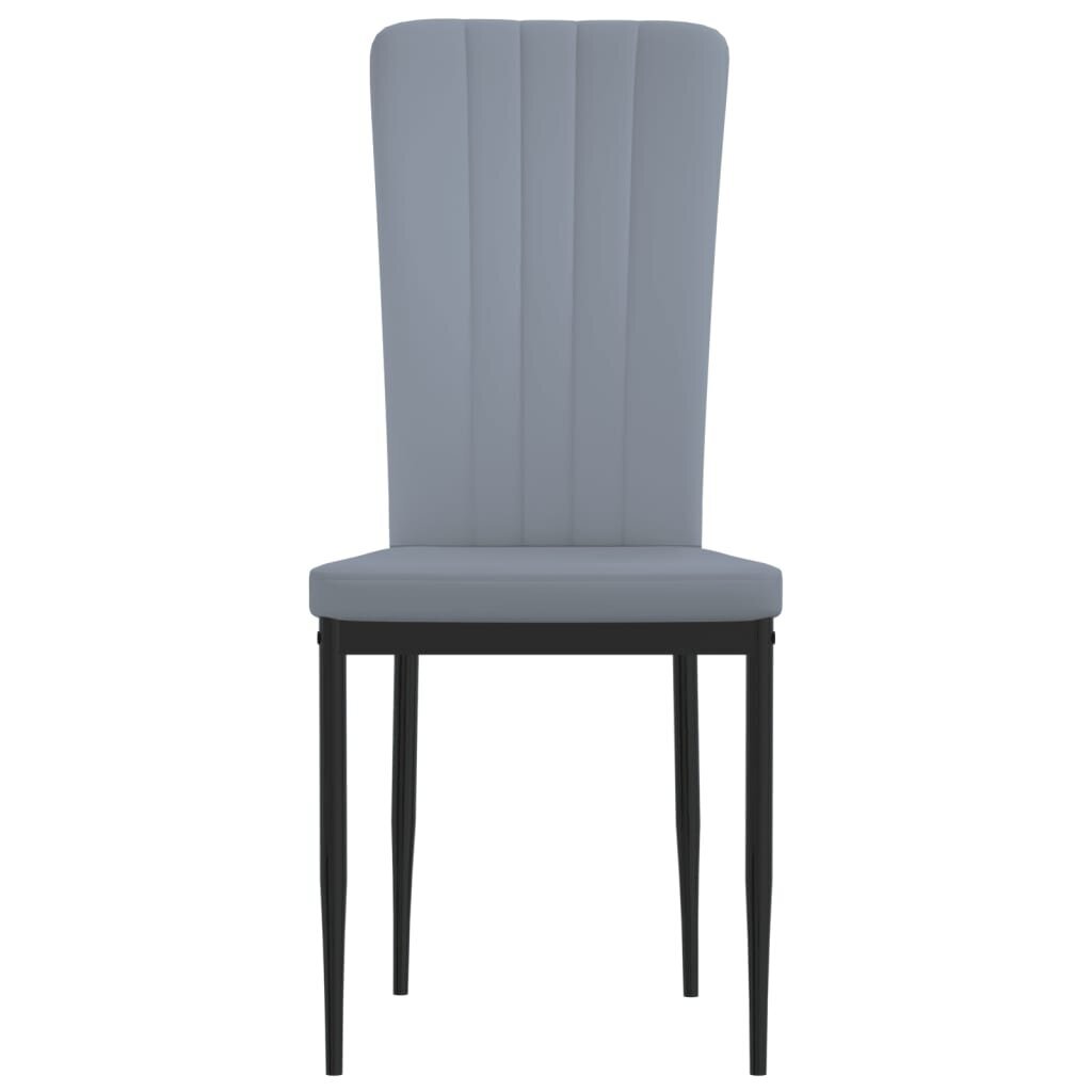 Valgomojo kėdės vidaXL, 4vnt., šviesiai pilkos цена и информация | Virtuvės ir valgomojo kėdės | pigu.lt
