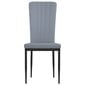 Valgomojo kėdės vidaXL, 4vnt., šviesiai pilkos kaina ir informacija | Virtuvės ir valgomojo kėdės | pigu.lt