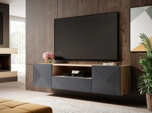 ТВ столик Bogart Asha 167, коричневый/черный цвет цена и информация | Тумбы под телевизор | pigu.lt